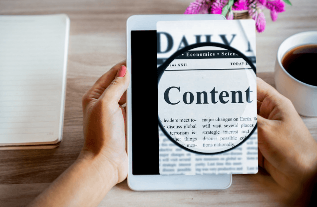 CONTENT CREATION FOR WEBSITE